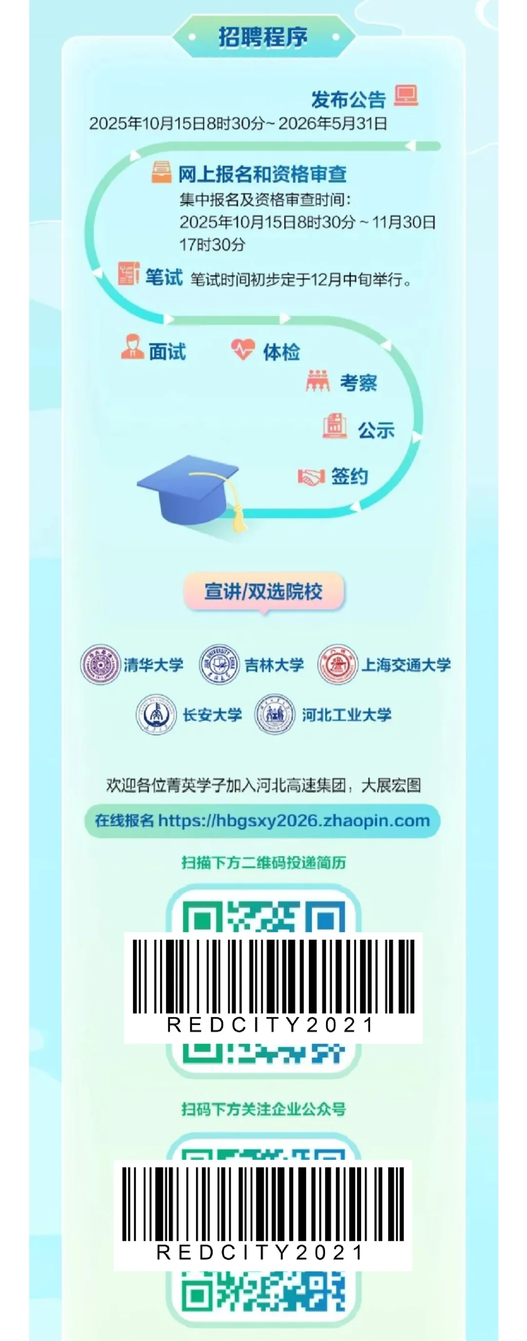 河北高速集团2026秋季校园招聘上岸指南！