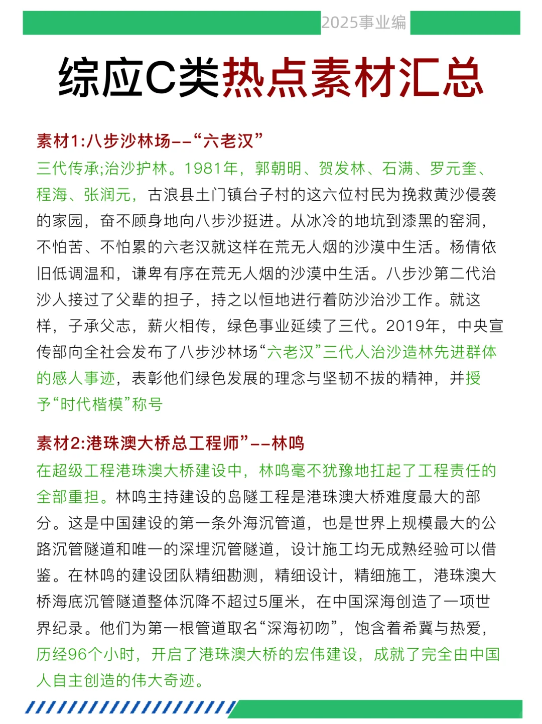 25综应C类，作文无非这13篇，重复率 90%
