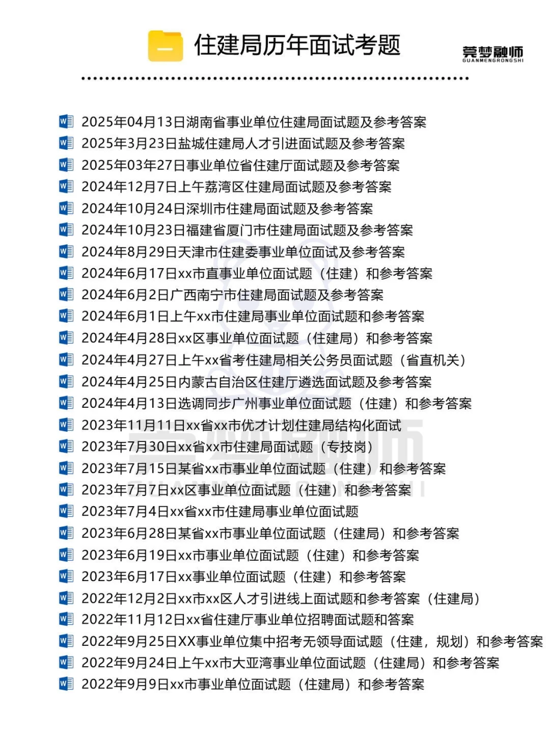 住建局招聘考试面试真题住房和城乡建设局事