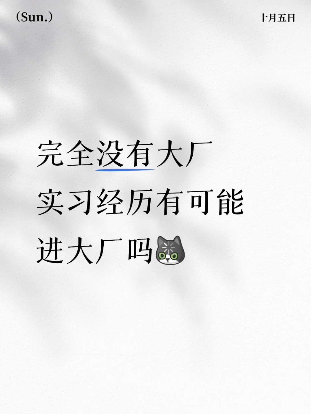 完全没有大厂实习经历有可能进大厂吗
