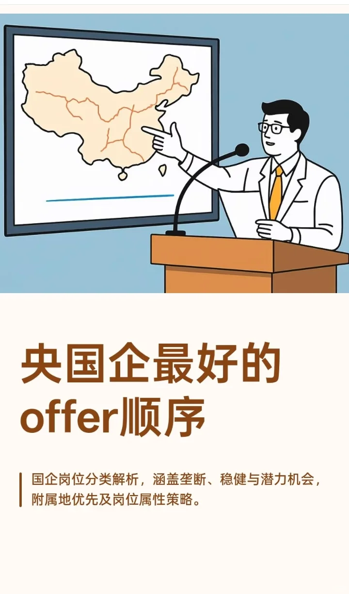央国企最好的offer顺序