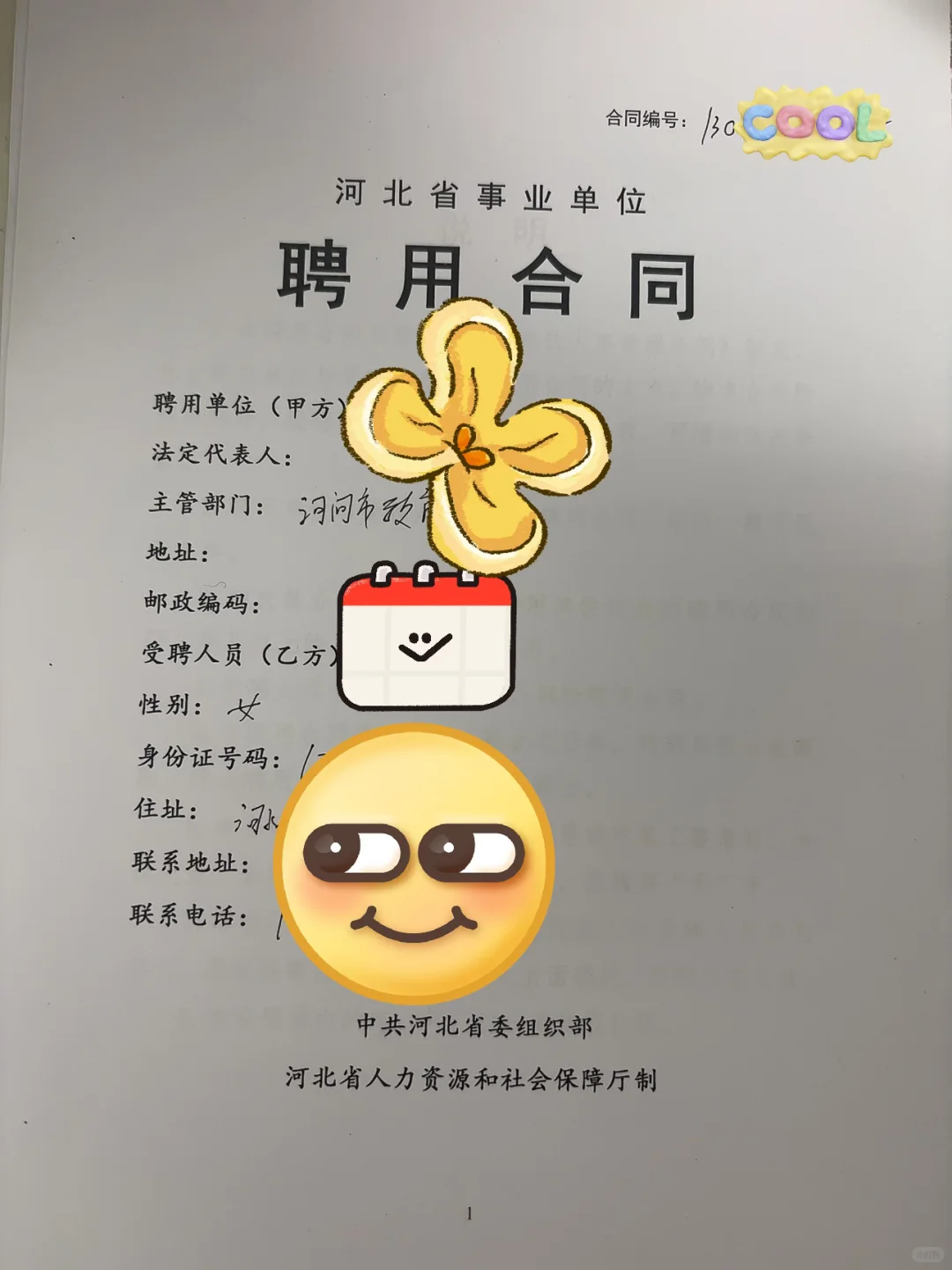 河北事业编合同✅✅✅