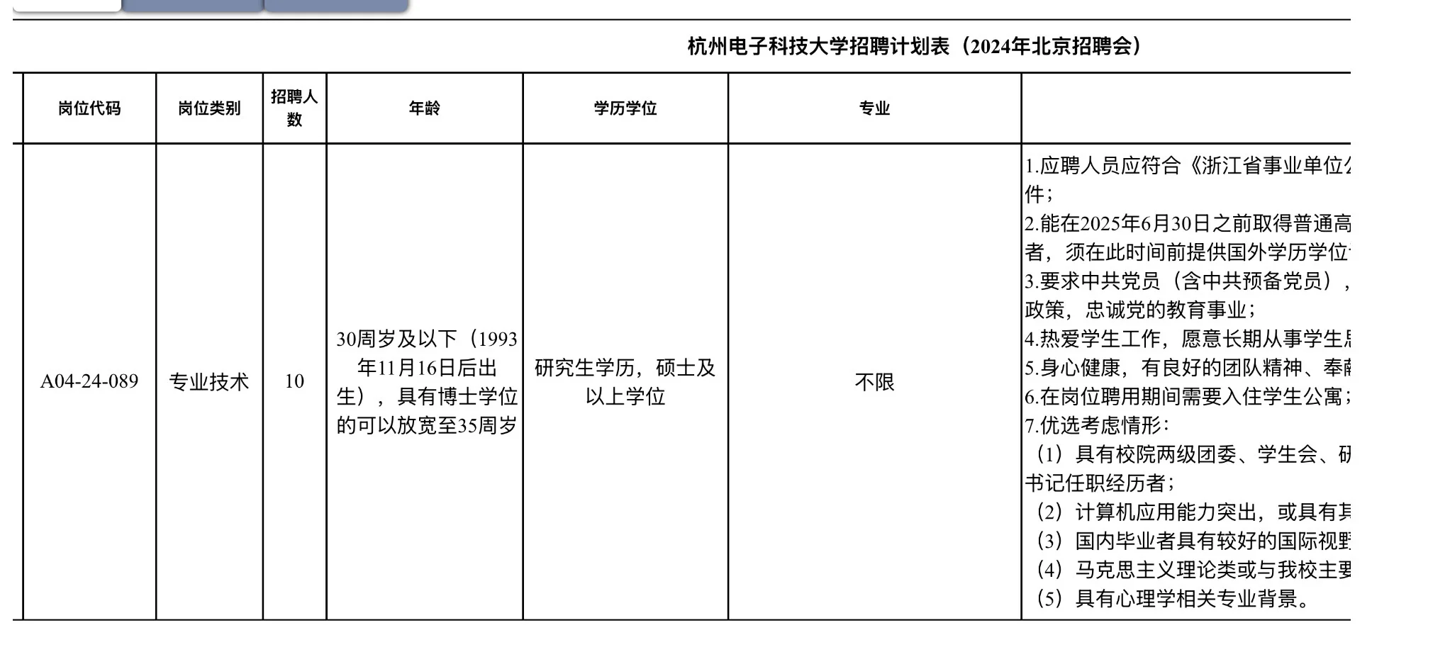浙江省属辅导员北京专招——仅面试