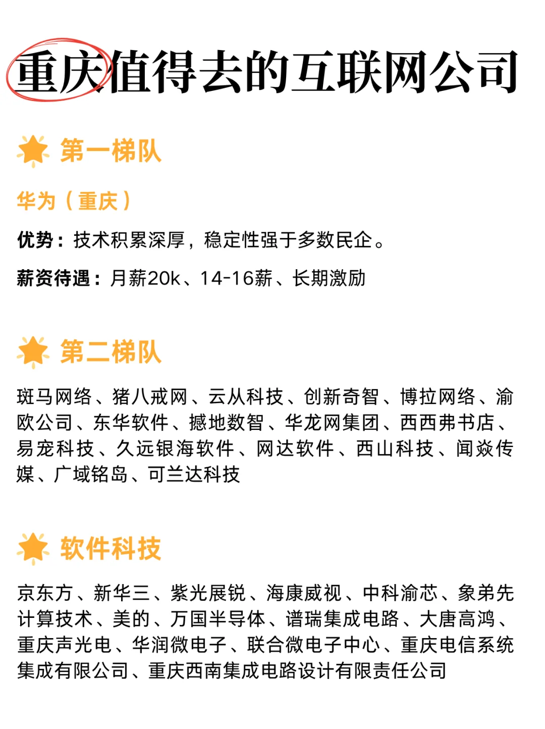 金九银十！把重庆这些互联网大厂都投了吧