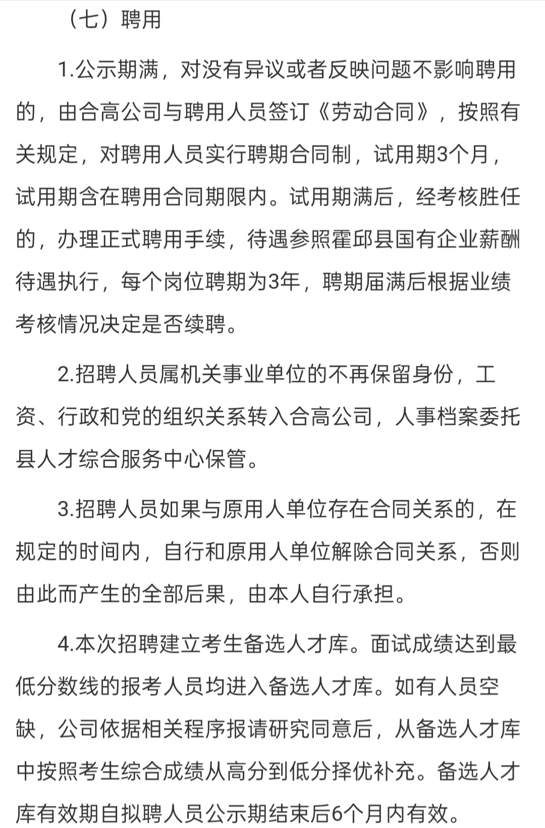 六安霍邱合高现代产业园投资有限公司招聘
