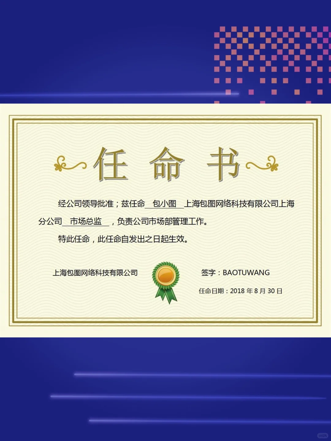 WORD聘书模板任命书证书电子素材文档