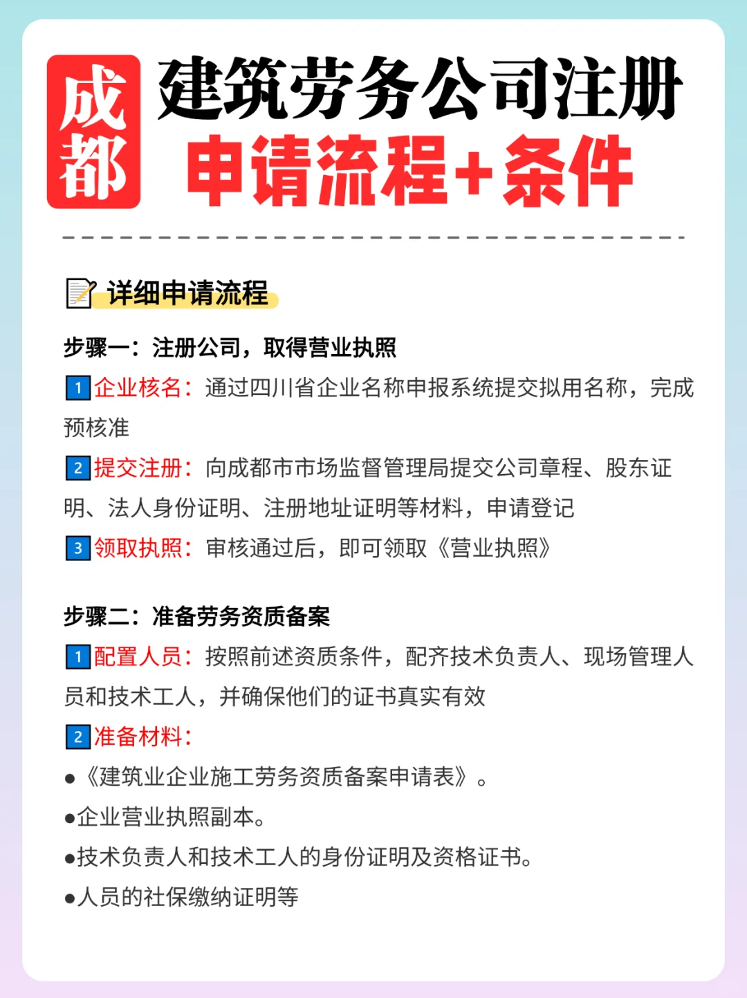 在成都开一家建筑劳务公司🔥保姆级攻略