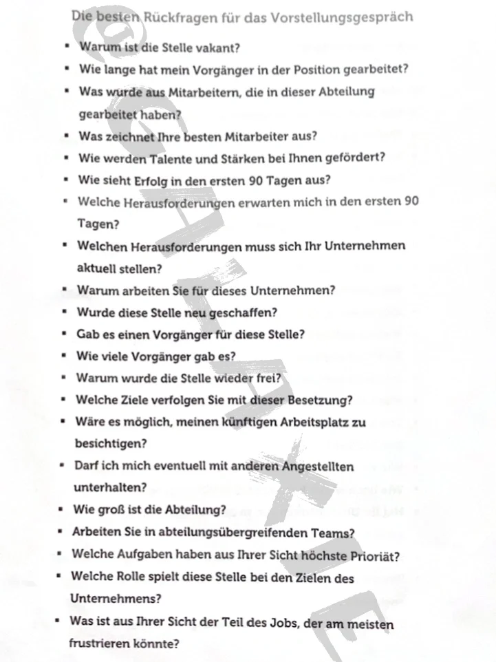 💼求职｜🇩🇪面试中最好的反问问题