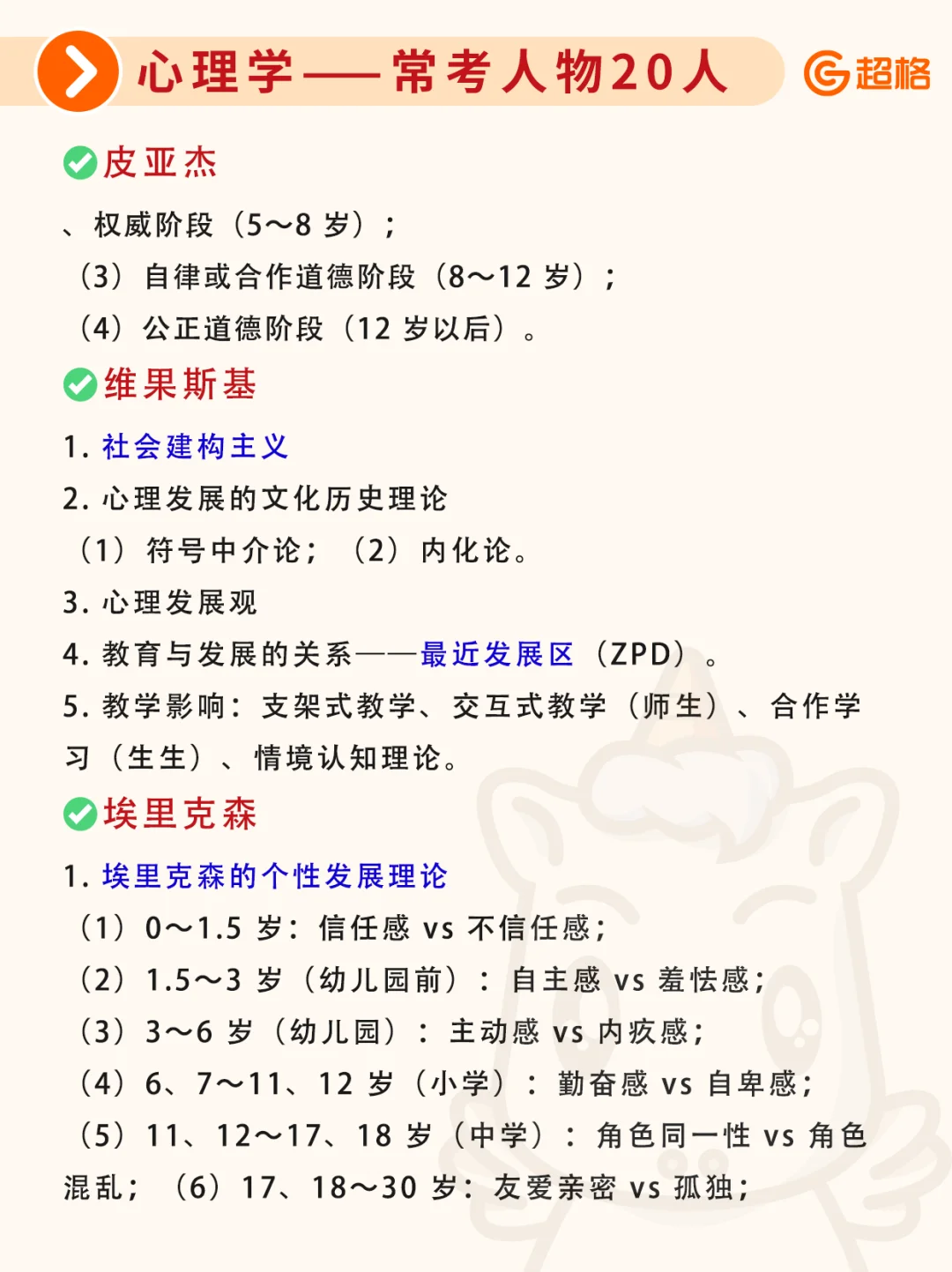 河北教招｜心理学常考人物20人汇总🔥