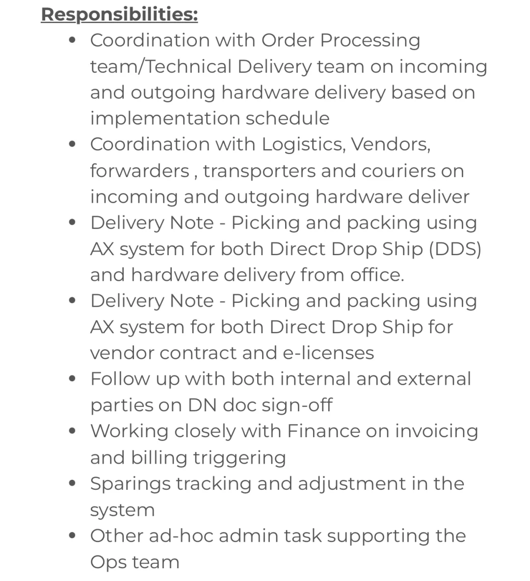 🇸🇬直招 OPERATION EXECUTIVE (文员《已聘》