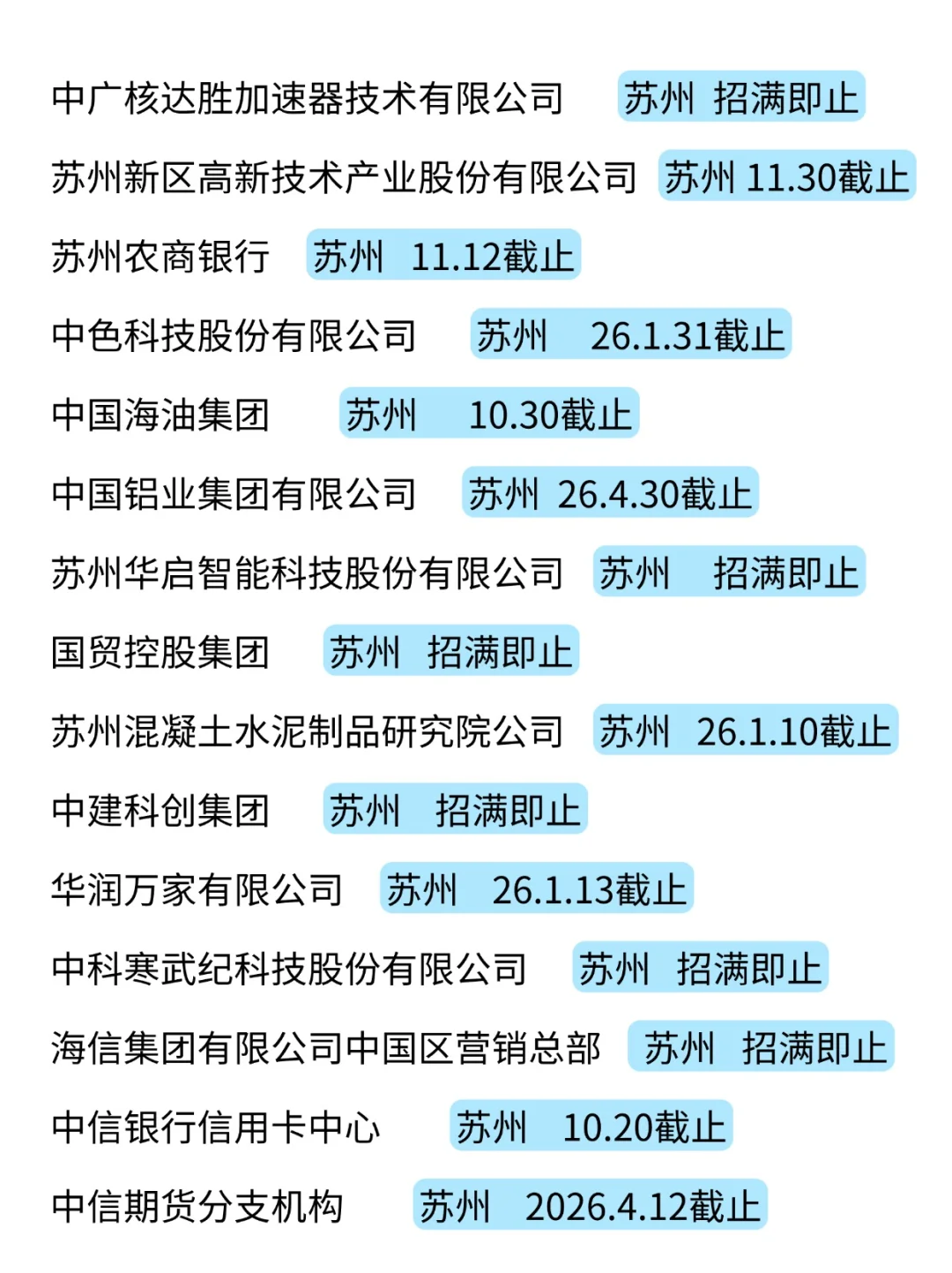 10.17 苏州秋招也不甘落后啊！