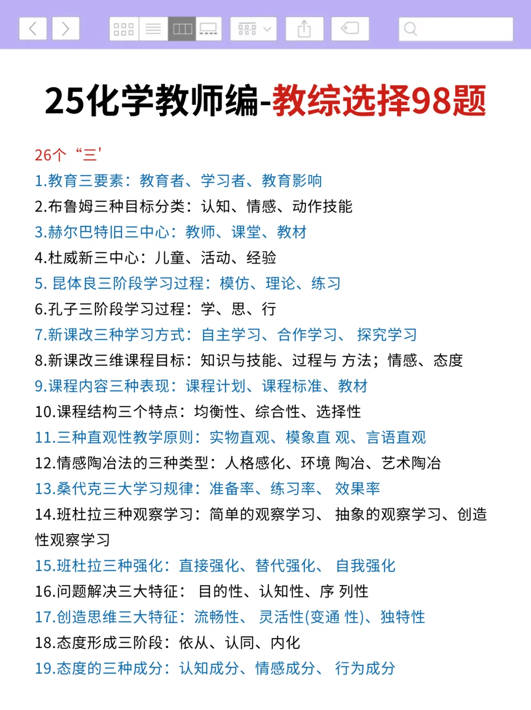 提醒一下，25化学教师编的人（差生版）