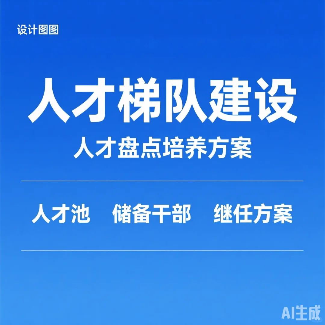 人才梯队建设｜储备干部继任方案盘点