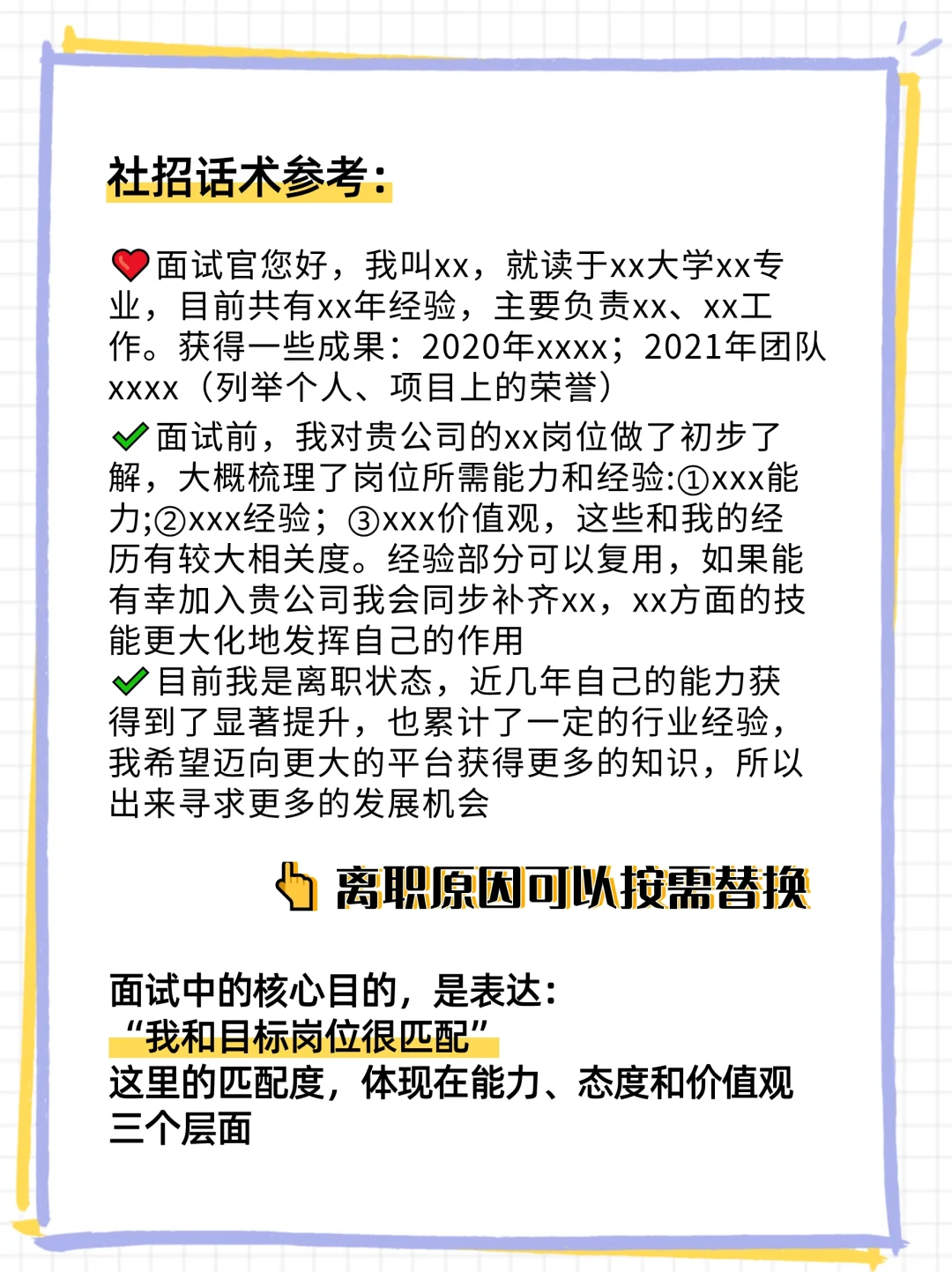 这样的面试开场，面试官听了直点头！！