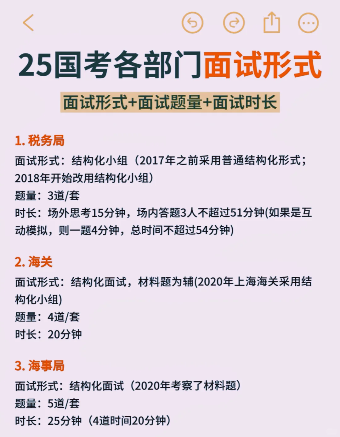 国考面试你了解多少？25年各岗位面试形式