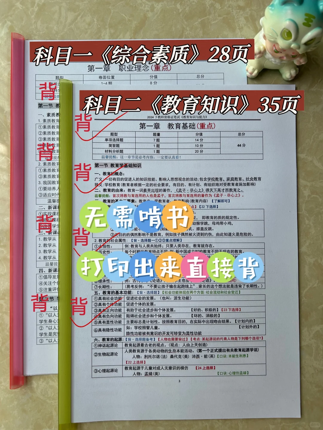 假如从国庆节开始备考26上教资(压力不大版)