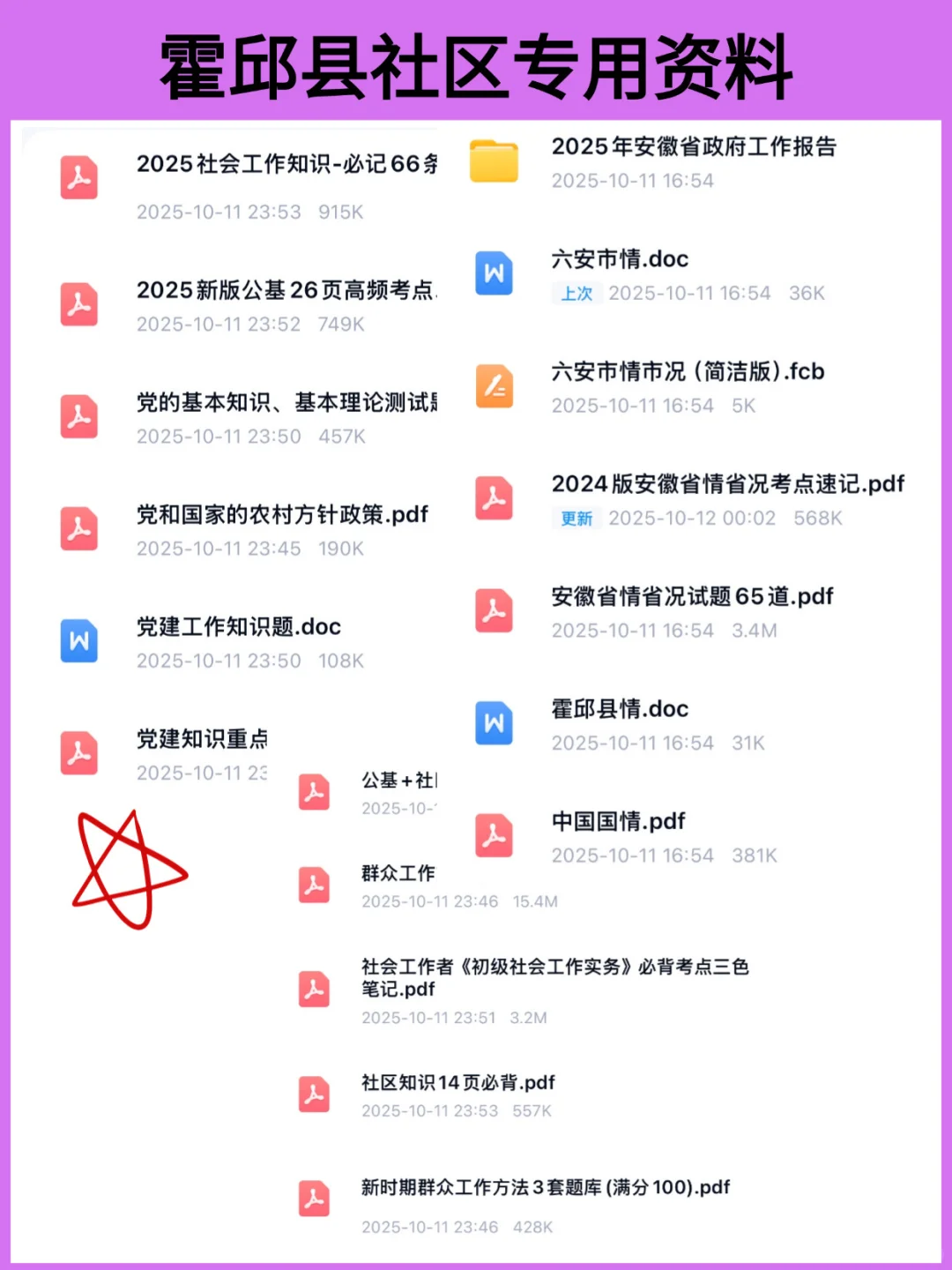 25六安霍邱县社区工作者，能帮一个是一个‼️