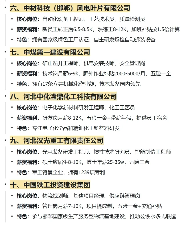 大学生放心冲的央国企——邯郸篇