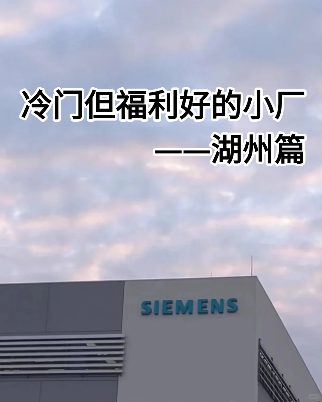 冷门但福利待遇好的小厂——湖州