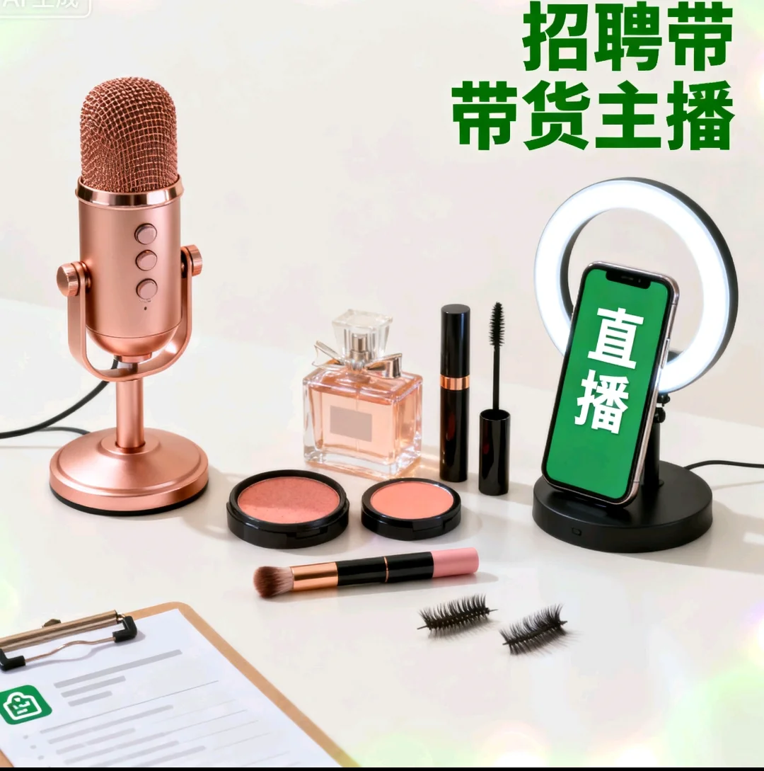 带货主播招聘（小白也可以）
