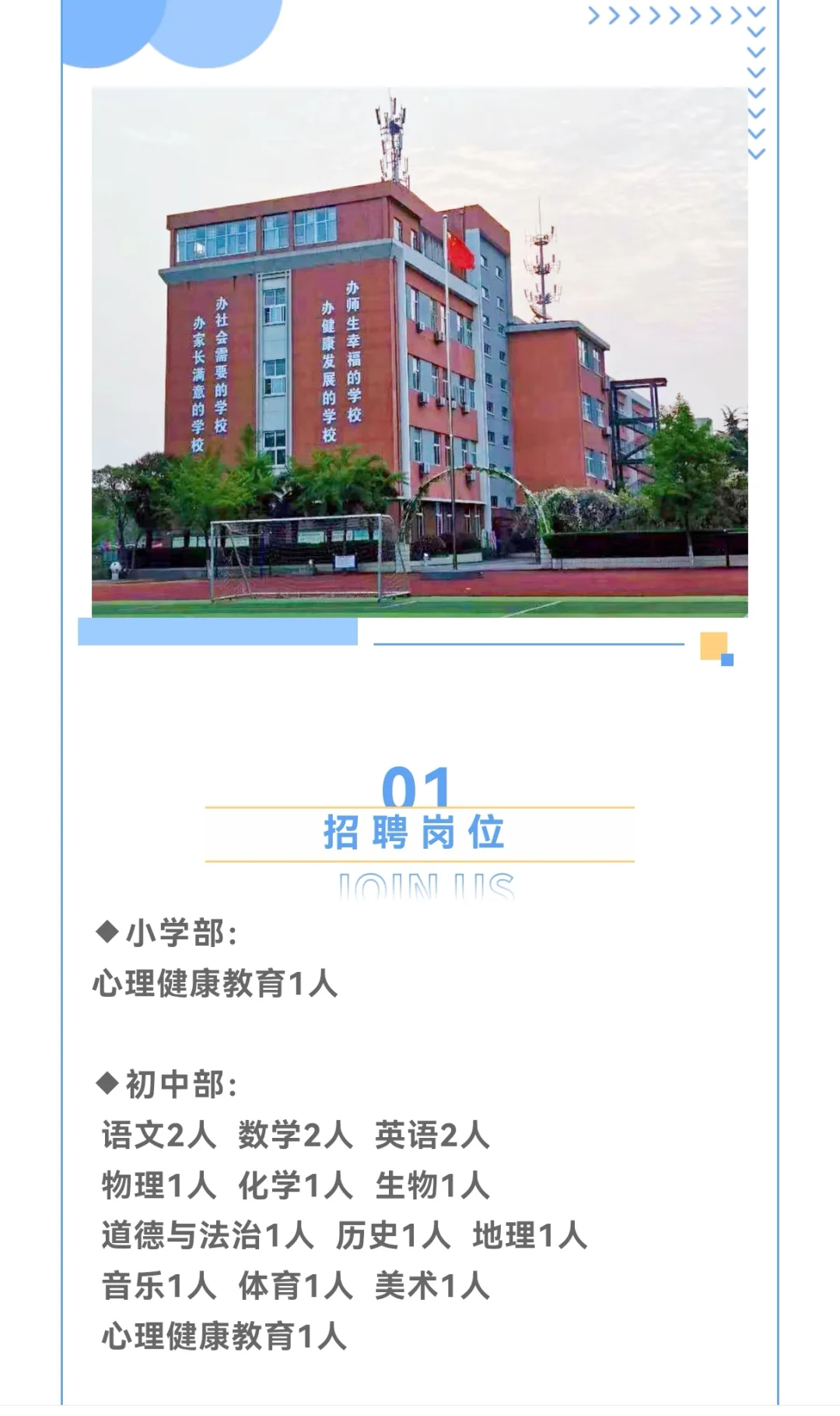 徐州市华杰实验学校聘师公告
