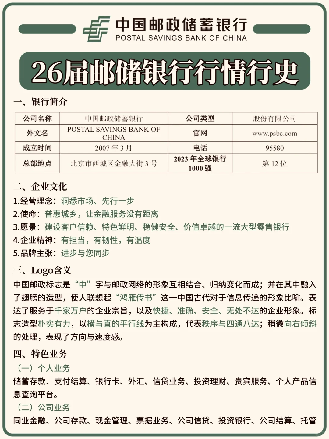 10.26邮储银行秋招笔试稳了！
