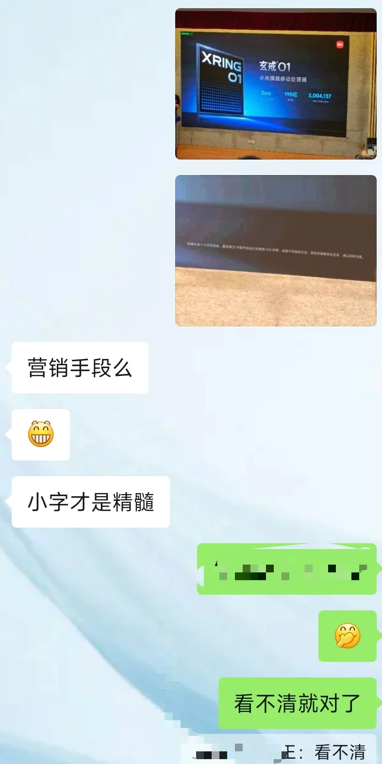 大家都在拍小米招聘会的PPT小字