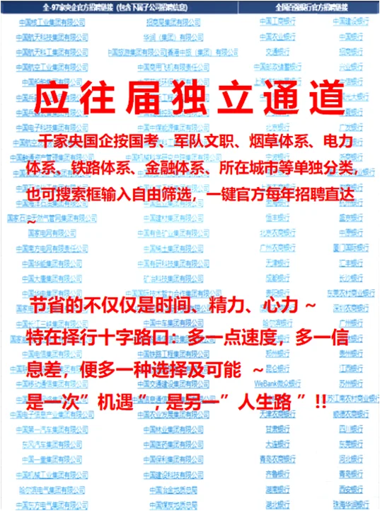 ⚠️ 国企秋招冲刺！再不投真来不及啦!