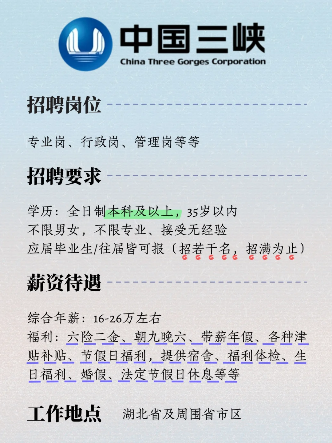 三峡集团，有同学愿意来吗！速投！