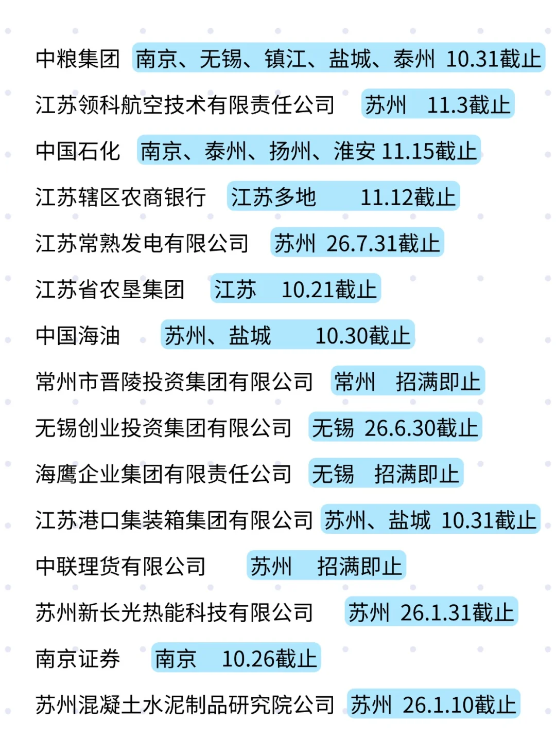 今天的江苏秋招，比昨天还要香‼️