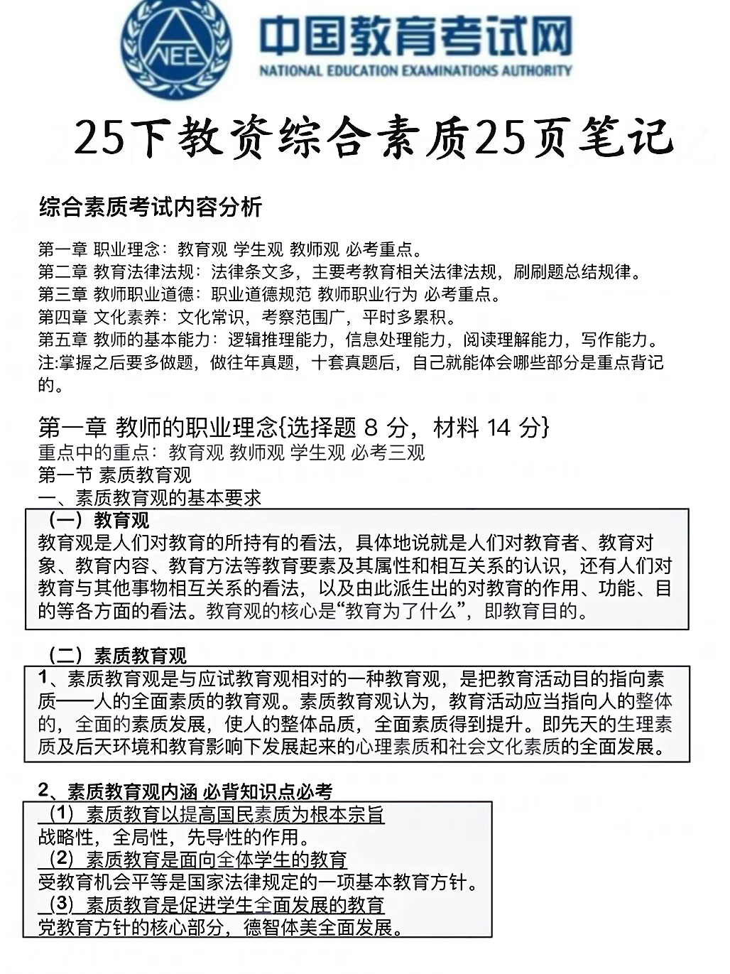 都说我的考前押题特别准，直接背题吧！