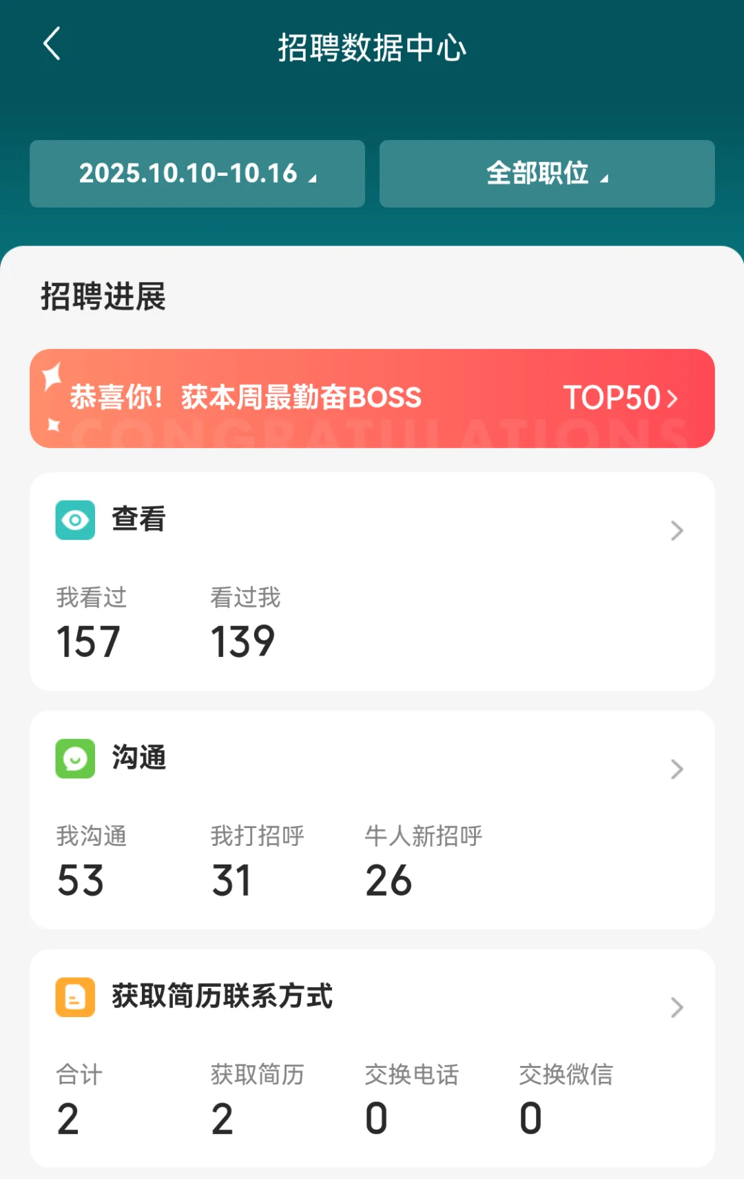 最勤奋招聘主理人
