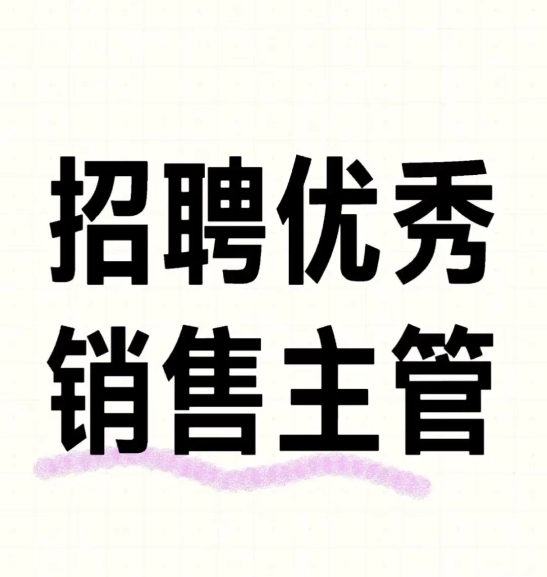 招聘销售主管