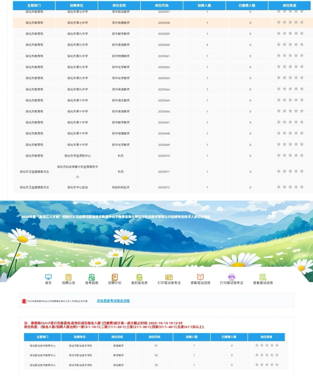 绥化招聘教师别忘了报名！！