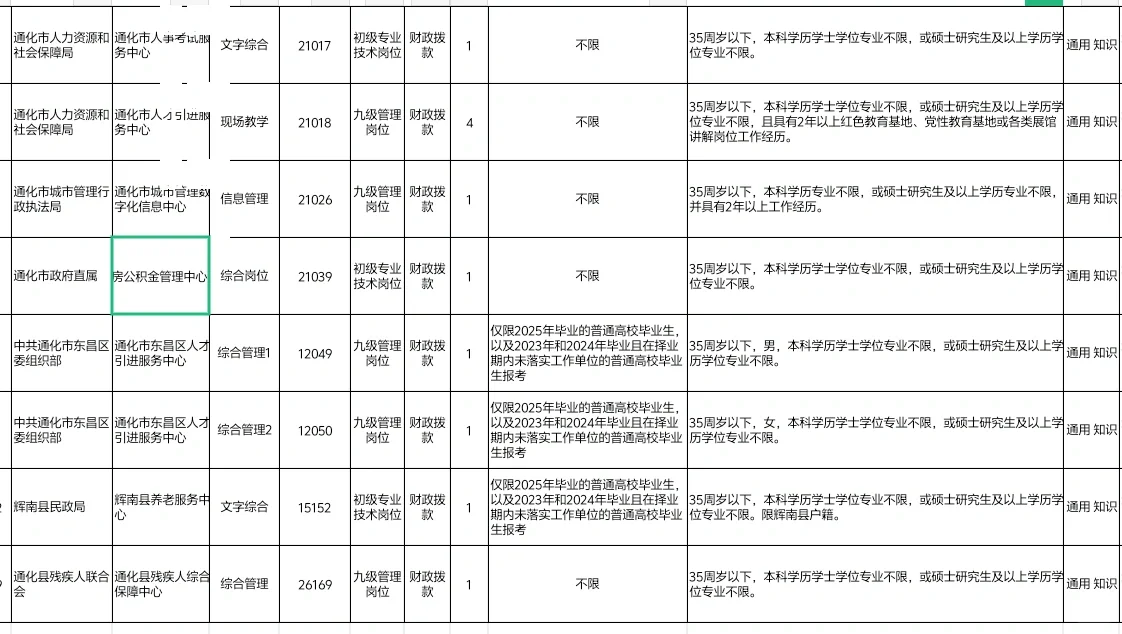 通化市事业单位招考240人