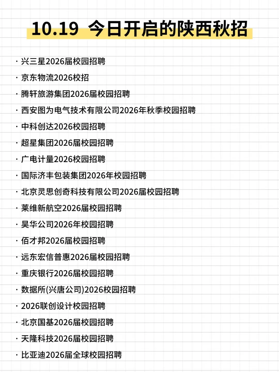 果然，10月的陕西秋招才是香饽饽！