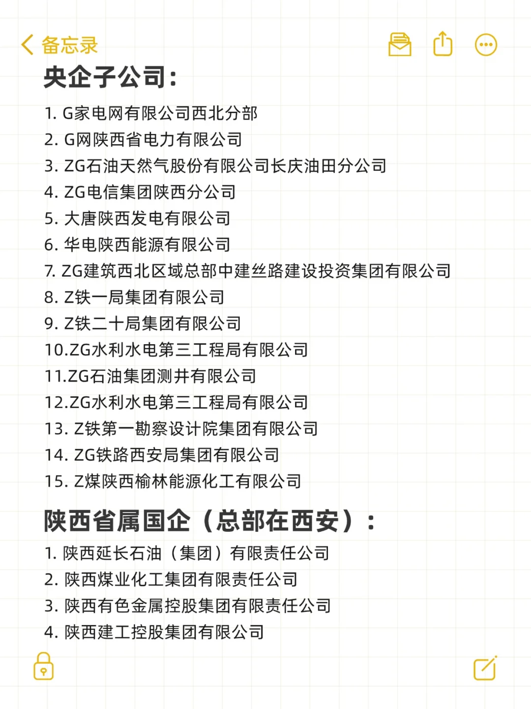 秋招必投的几家央国企一一陕西篇