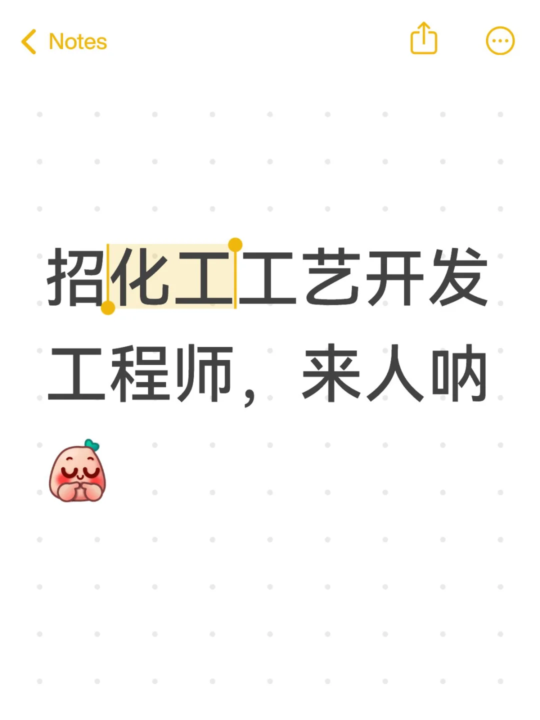 招工艺开发工程师，双休，不加班！