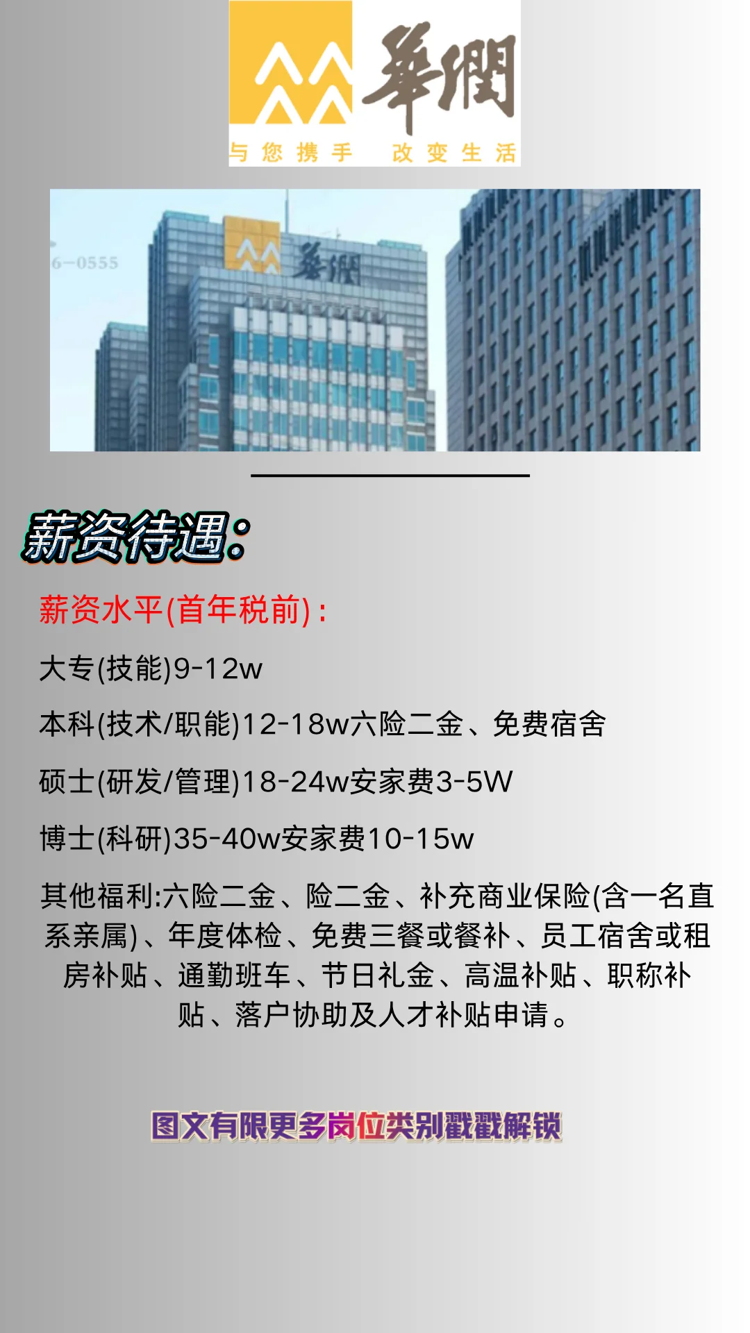 华润集团26届秋招开始