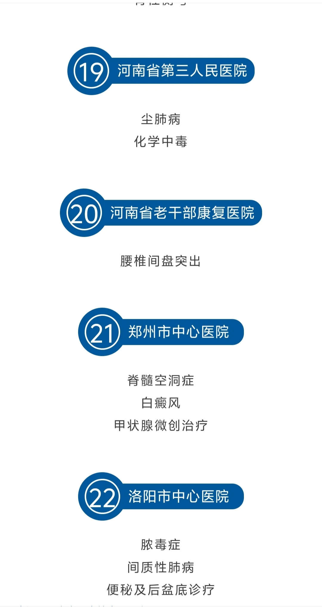 河南知名三甲医院特色科室推荐