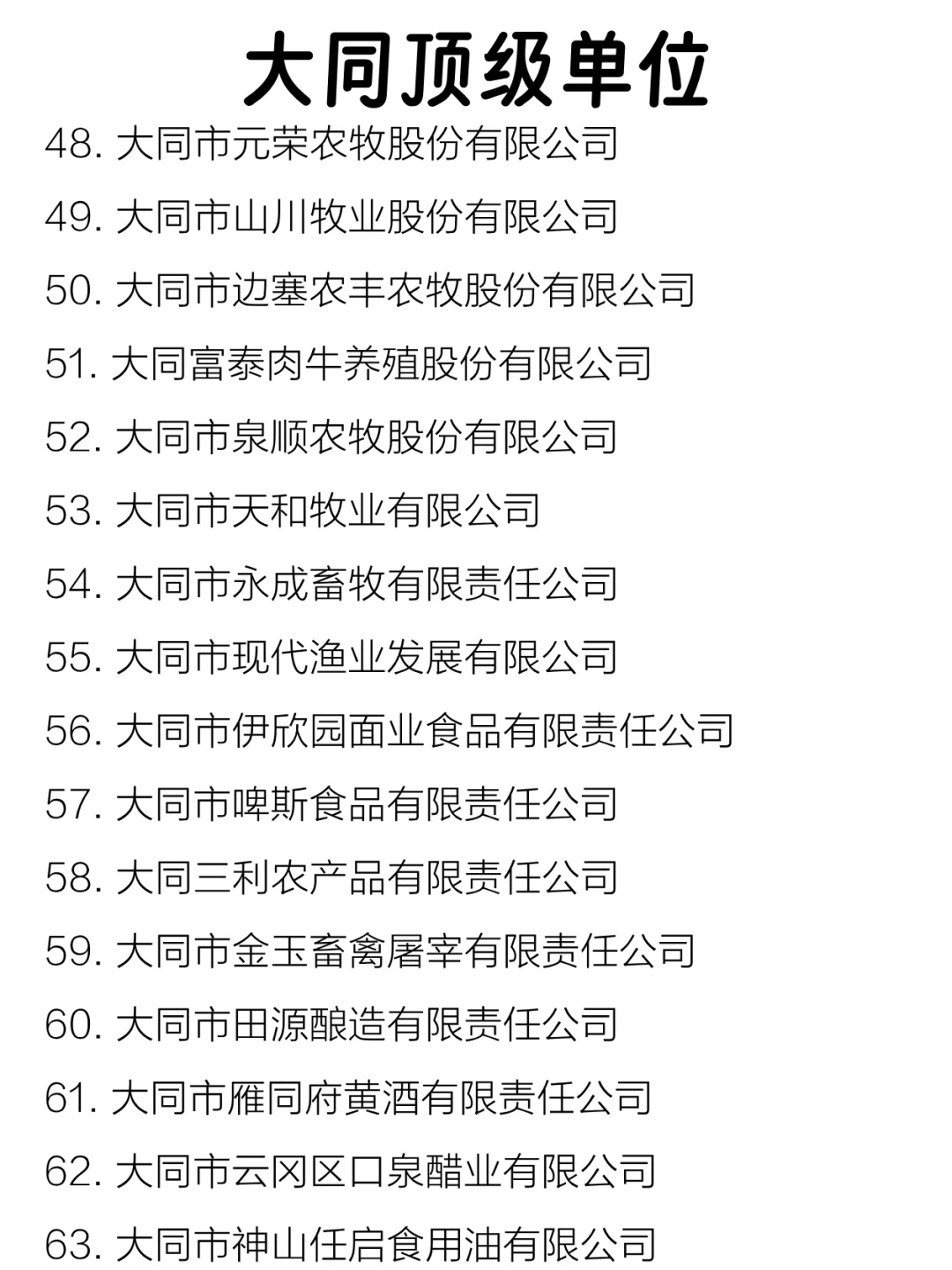 大同顶级单位盘点来啦～