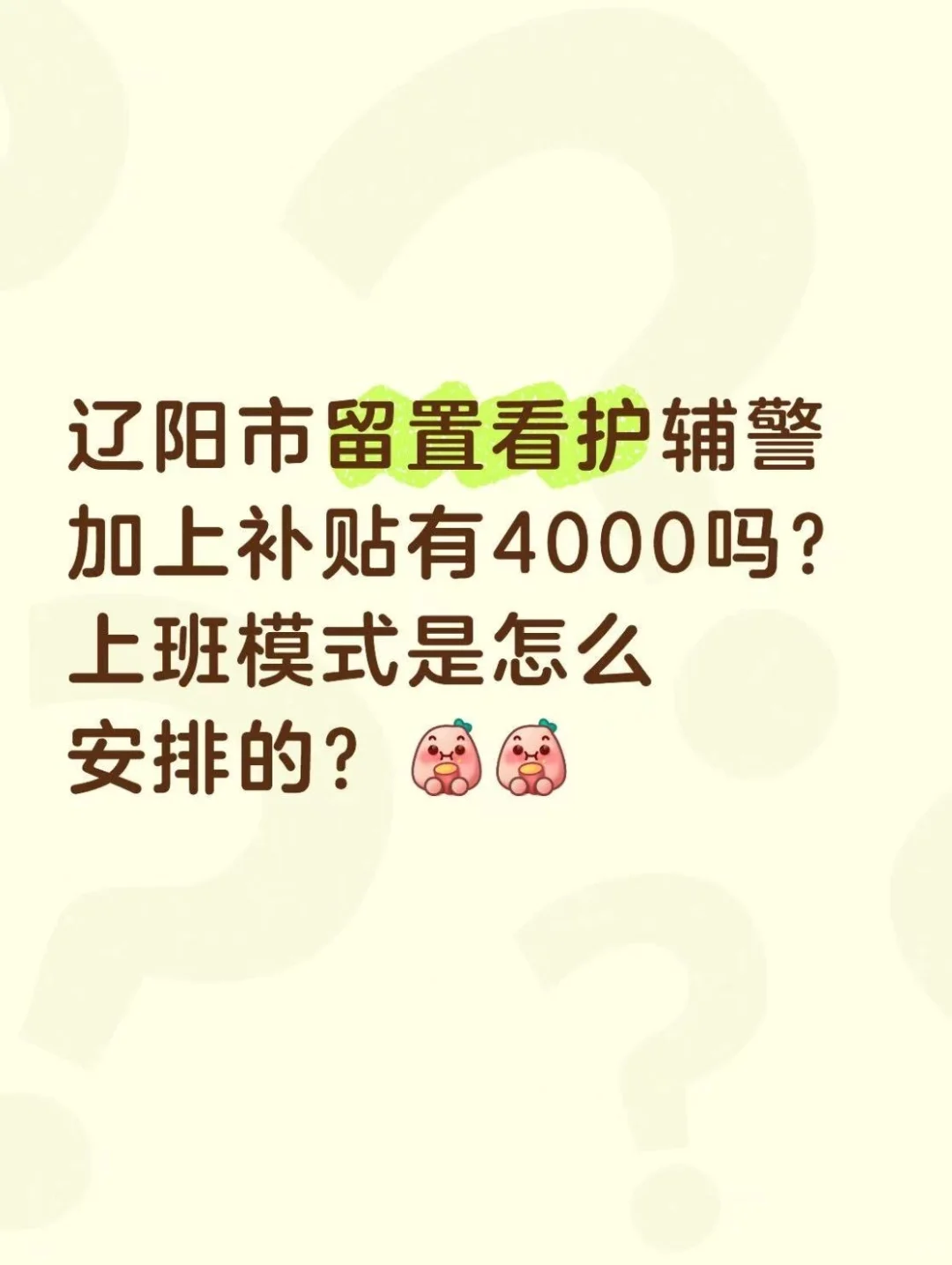辽阳市留置看护辅警加上补贴有4000吗?