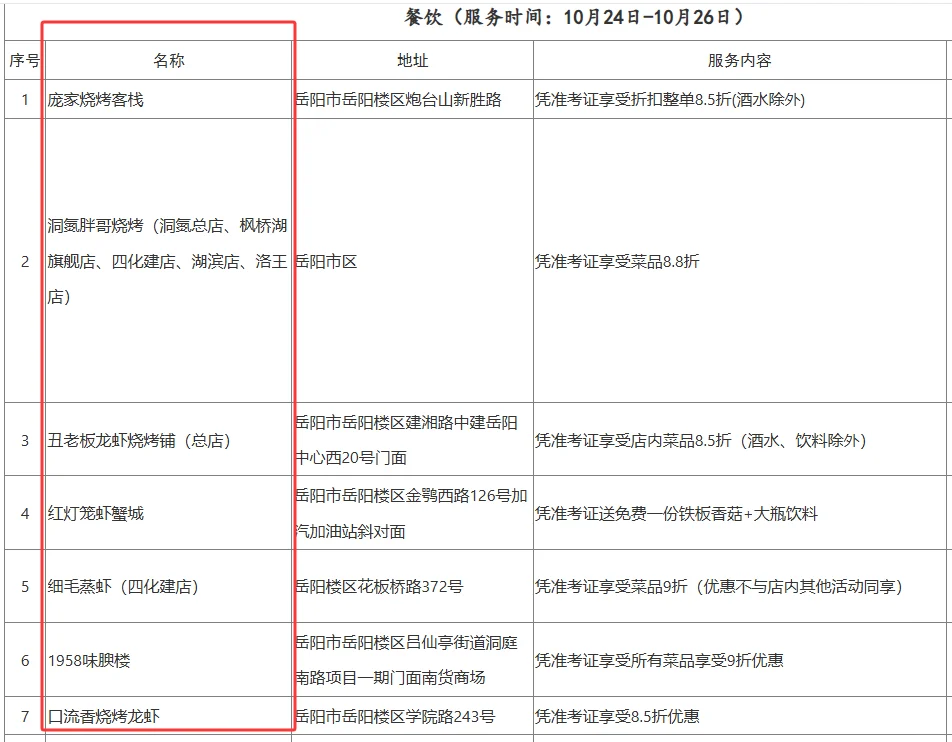 岳阳市直考试时间定了：10/25考！吃住都定