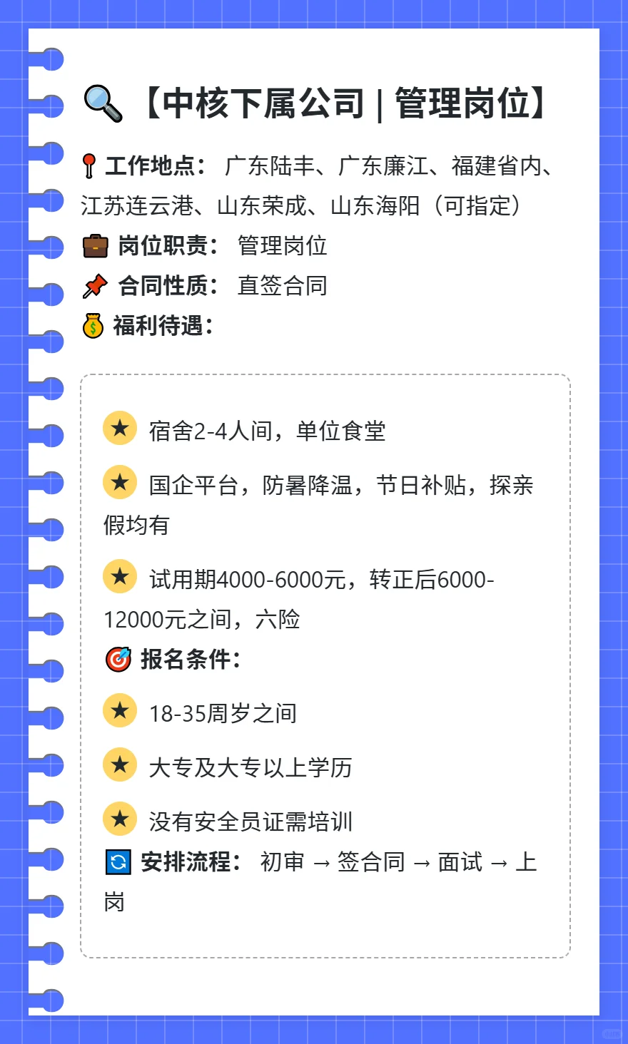 国企招聘大赏 | 高薪稳定岗位等你来！