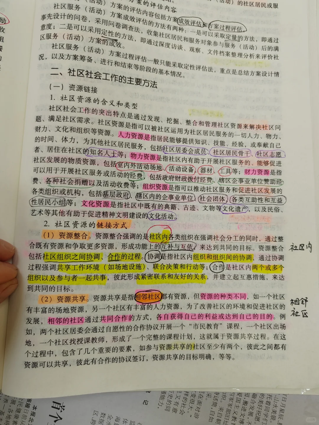社区工作方法：资源链接，居民参与，能力建