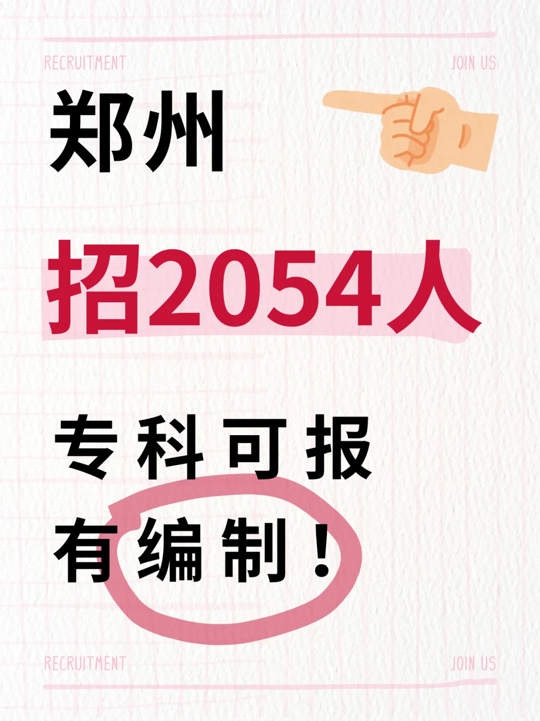 专科可报！共招2054人！