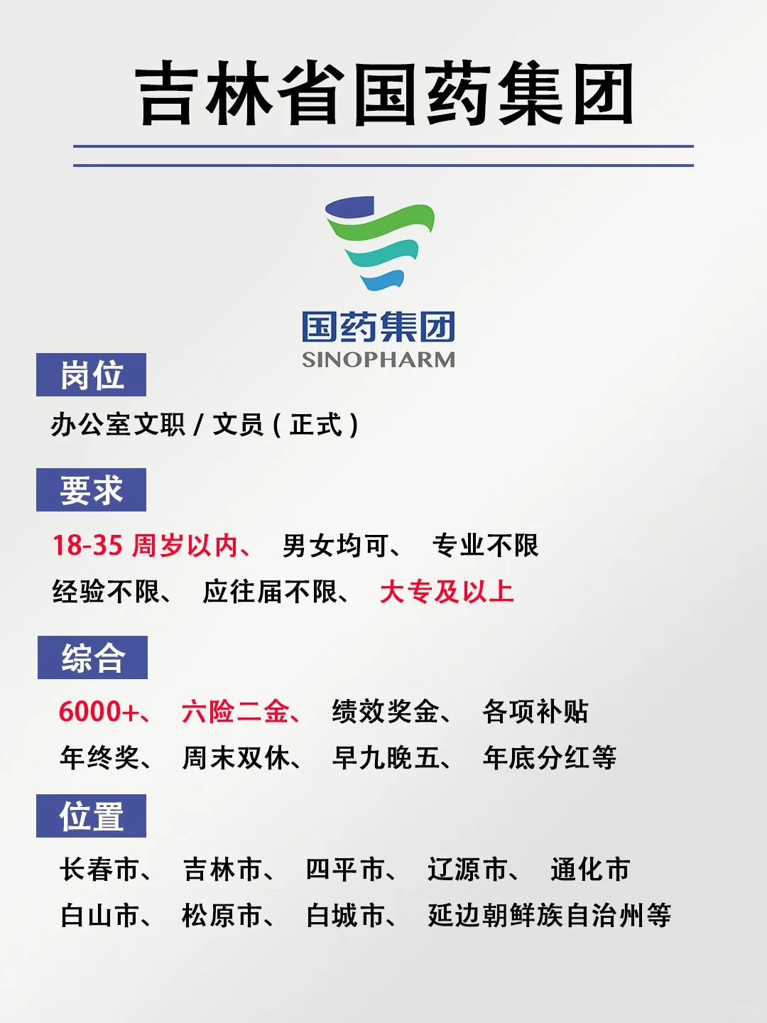 看看有空位的姐妹吉林省国药