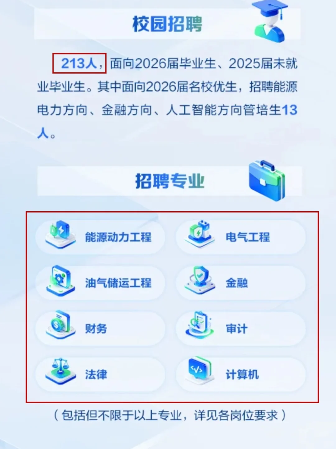 江苏国信秋季集中招聘！校招213人🔥