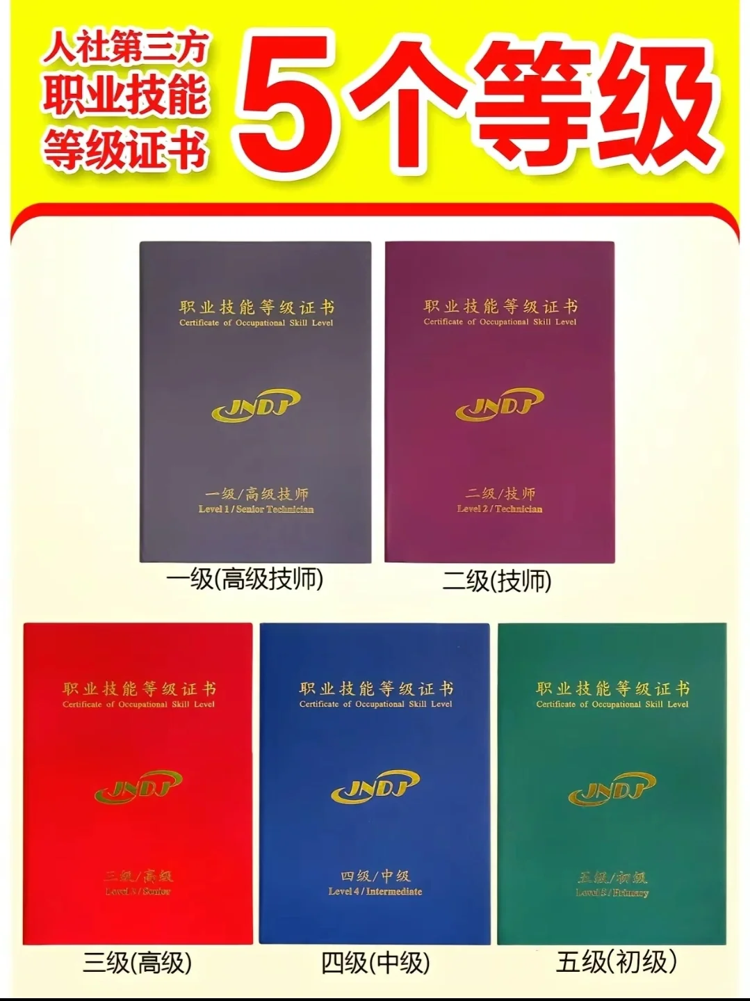 人设第三方职业技能证书