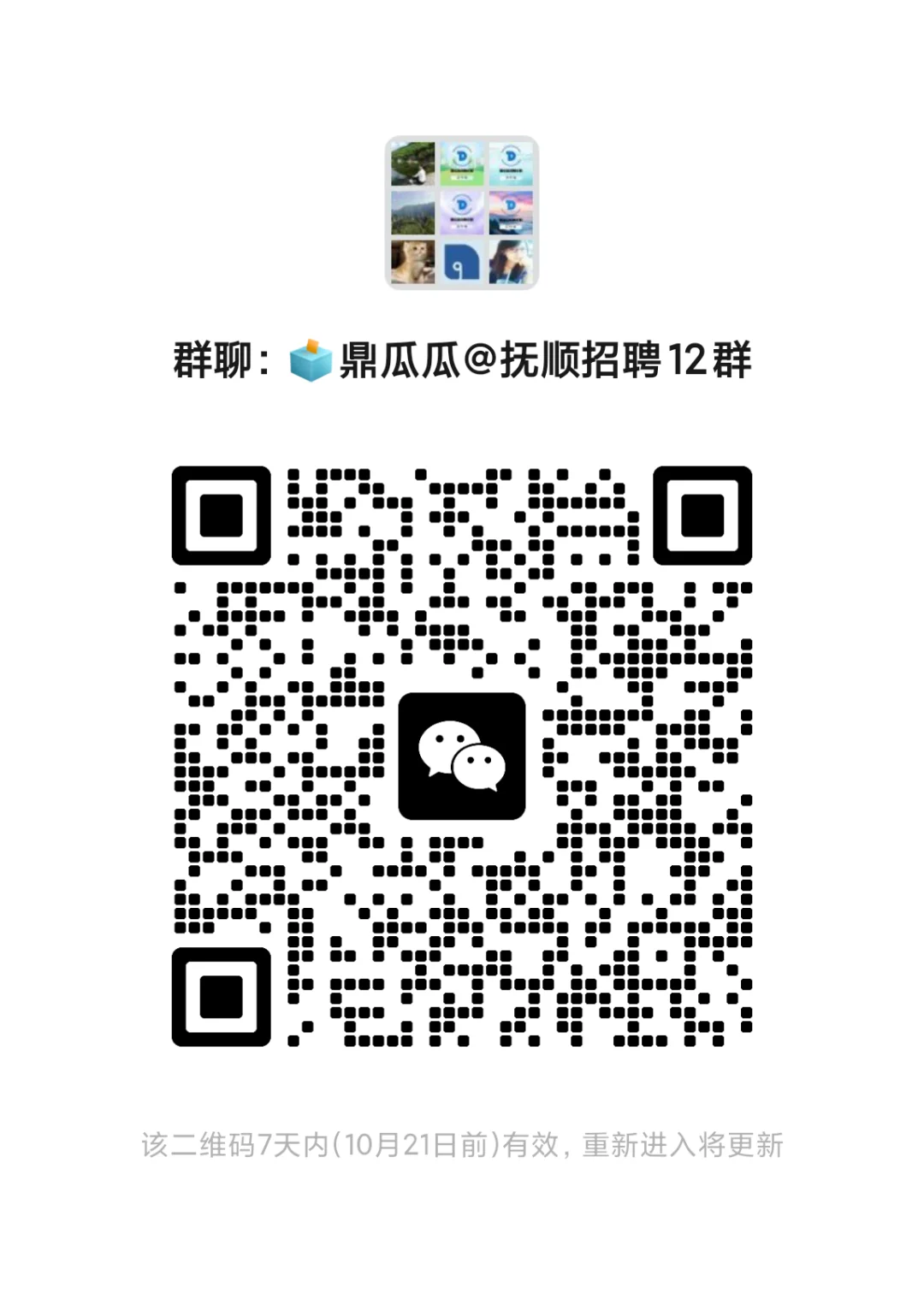 抚顺求职信息群🌟